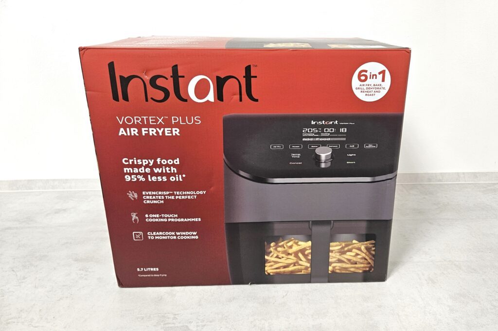 Instant Pot Vortex Airfryer review package