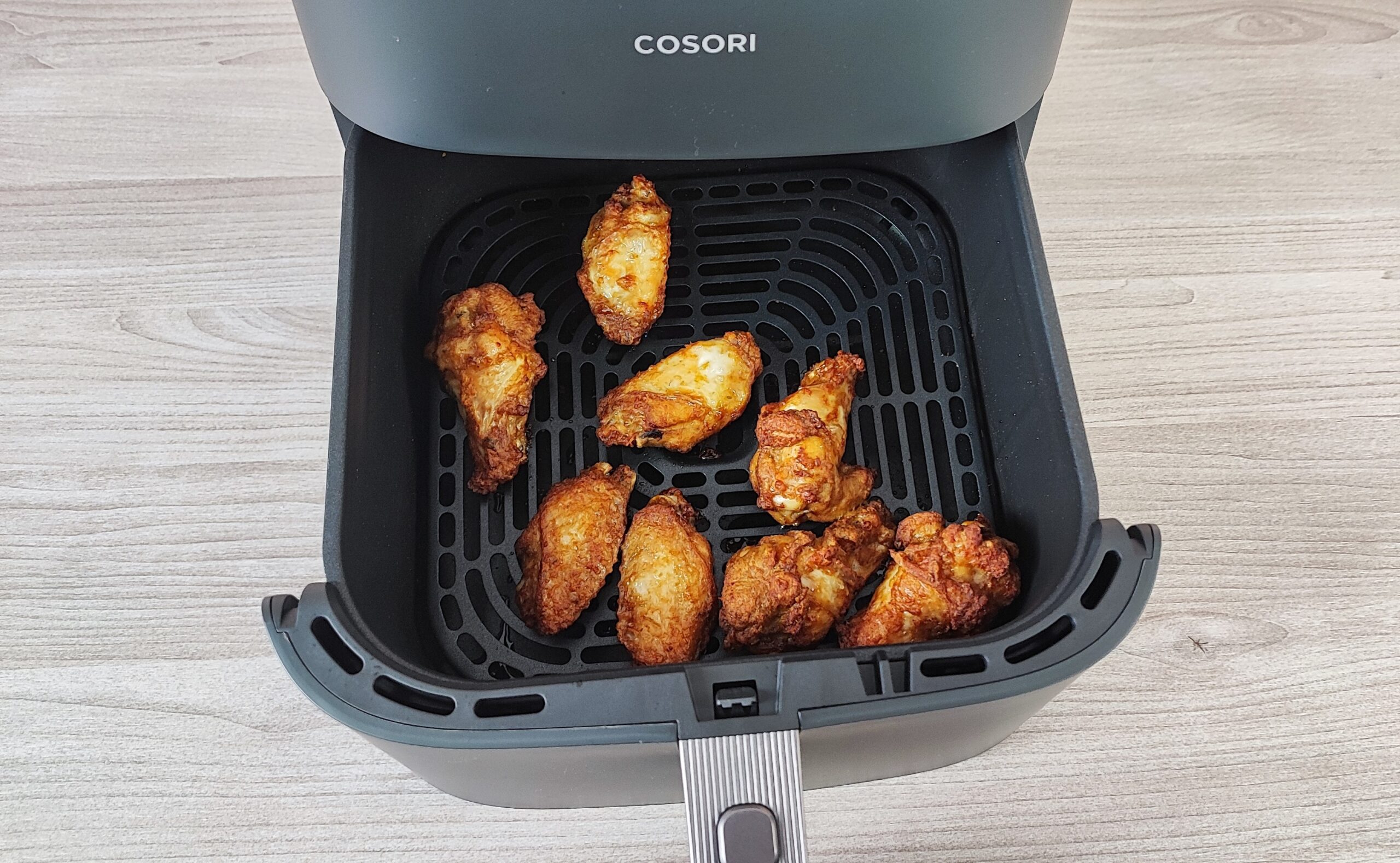 cosori turbo blaze frying results chicken wings review